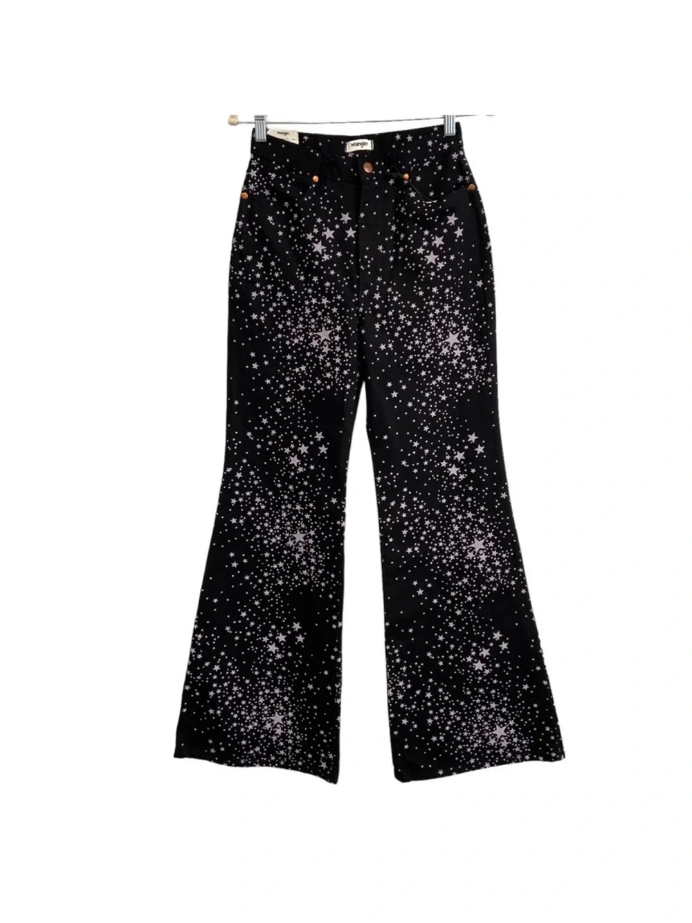 Wrangler x Free People Star Struck Wanderer 622 High Rise Flare Jeans Sz 26x30